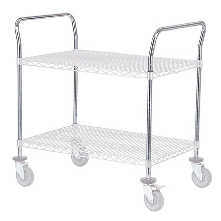 GLOBAL INDUSTRIAL Chrome Utility Cart Handle 18W 188CP18